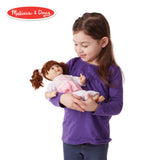 Melissa and Doug Mine to Love Brianna 12-Inch Soft Body Baby Doll With Hair and Outfit