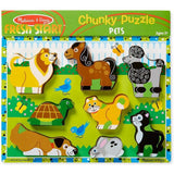Melissa & Doug Pets Wooden Chunky Puzzle (8 pcs)