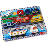 Melissa & Doug Vehicles Wooden Chunky Puzzle (9 pcs)