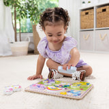 Melissa and Doug Wooden 6-Piece Unicorn and Rainbow Chunky Puzzle for Toddler Boys and Girls 2+