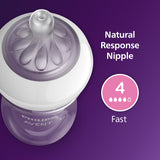 Philips Avent Natural Baby Bottles with Natural Response Nipples (Fast Flow, Flow 4), 11oz, 3-Pack