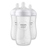 Philips Avent Natural Baby Bottles with Natural Response Nipples (Fast Flow, Flow 4), 11oz, 3-Pack