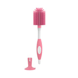 Dr. Brown's Soft Touch No Scratch Baby Bottle Cleaning Brush Nipple Cleaner with Stand and Storage Clip, BPA Free
