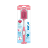 Dr. Brown's Soft Touch No Scratch Baby Bottle Cleaning Brush Nipple Cleaner with Stand and Storage Clip, BPA Free