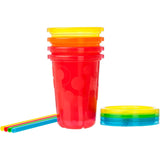 TOMY The First Years Take & Toss Toddler Spill Proof Straw Cups - 10 oz - 4 Pack