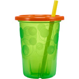 TOMY The First Years Take & Toss Toddler Spill Proof Straw Cups - 10 oz - 4 Pack