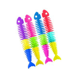 a-Ru Squishy Fishy Bones, Neon Colors- 2 Pack, For Ages 3+ Years, Stretch Em' - Bend Em'