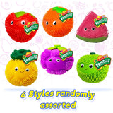 Ja-Ru Funsie Frootsies Light-Up Squeezy Toy Juicy Squishy Cute Fruit Tap to Light, Randomly Selected