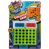Ja-Ru Checker Drop, Pocket Travel Toy  2 Player Game,  Ages 6+ years
