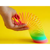 Ja-Ru Big Magic Rainbow Color Plastic Coil Spring, Colorful Neon Color Sensory Vintage Toy