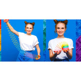 Ja-Ru Big Magic Rainbow Color Plastic Coil Spring, Colorful Neon Color Sensory Vintage Toy
