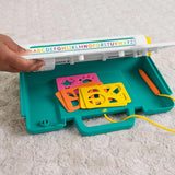 Fisher-Price Preschool Toy Learn & Doodle Desk Mess-Free Writing & Drawing Tablet with LCD Screen for Travel Creative Play Kids Ages 3+ Years