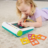 Fisher-Price Preschool Toy Learn & Doodle Desk Mess-Free Writing & Drawing Tablet with LCD Screen for Travel Creative Play Kids Ages 3+ Years