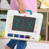 Fisher-Price Preschool Toy Learn & Doodle Desk Mess-Free Writing & Drawing Tablet with LCD Screen for Travel Creative Play Kids Ages 3+ Years