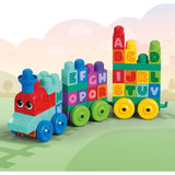 MEGA BLOKS ABC Learning Train Fisher Price Building Toy Blocks (60 Pieces) For Toddler