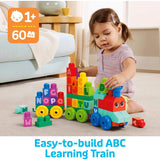 MEGA BLOKS ABC Learning Train Fisher Price Building Toy Blocks (60 Pieces) For Toddler