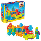 MEGA BLOKS ABC Learning Train Fisher Price Building Toy Blocks (60 Pieces) For Toddler