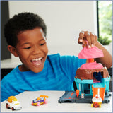 Mattel Hot Wheels City Downtown Ice Cream Swirl Playset for Kids 3+ Years