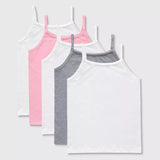 Hanes Girls 5 Pack Taglass Cotton Cami, Assorted Colors