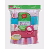 Hanes Ultimate Girls' Briefs 5 Pack Underwear Stretchy Comfy Cotton Tag free