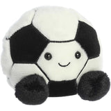 Aurora® Adorable Palm Pals™ Striker Soccerball™ Stuffed Animal - Fun Collectible Plush for Kids and Adult Collectors - Perfect for Decorating Rooms and Birthday Gifts - Black 4 Inches