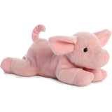 Aurora Flopsie Pickles Piglet Stuffed Animal - Companions Ready for Playful Adventures - for Kids All Ages, Toddlers, Adults, and Families - Pink 12 Inches