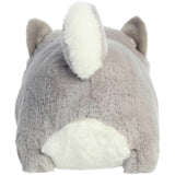 Aurora® Adorable Spudsters™ Haze Husky Stuffed Animal - Round Shape Makes for Comforting Cuddles - Perfect for Kids All Ages and Animal Loving Adults - Gray 9.5 Inches