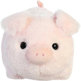 Aurora® Adorable Spudsters™ Cutie Pig Stuffed Animal - Round Shape Makes for Comforting Cuddles - Perfect for Kids All Ages and Animal Loving Adults - Pink 10.5 Inches