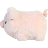 Aurora® Adorable Spudsters™ Cutie Pig Stuffed Animal - Round Shape Makes for Comforting Cuddles - Perfect for Kids All Ages and Animal Loving Adults - Pink 10.5 Inches