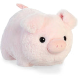 Aurora® Adorable Spudsters™ Cutie Pig Stuffed Animal - Round Shape Makes for Comforting Cuddles - Perfect for Kids All Ages and Animal Loving Adults - Pink 10.5 Inches