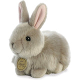 Aurora® Realistic Miyoni® Angora Bunny Grey Stuffed Animal - Lifelike Detail - Cherished Companionship - Gray 7.5 Inches