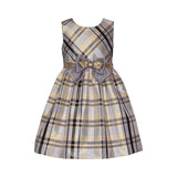 Bonnie Jean Angie Plaid Dress with Cardigan