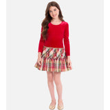 Bonnie Jean Ruby Sparkle Waist Hipster Dress