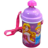 Zak Designs Disney Princess 16oz Canteen w/Popup Lid & Straps Water Bottle Tumbler Cup