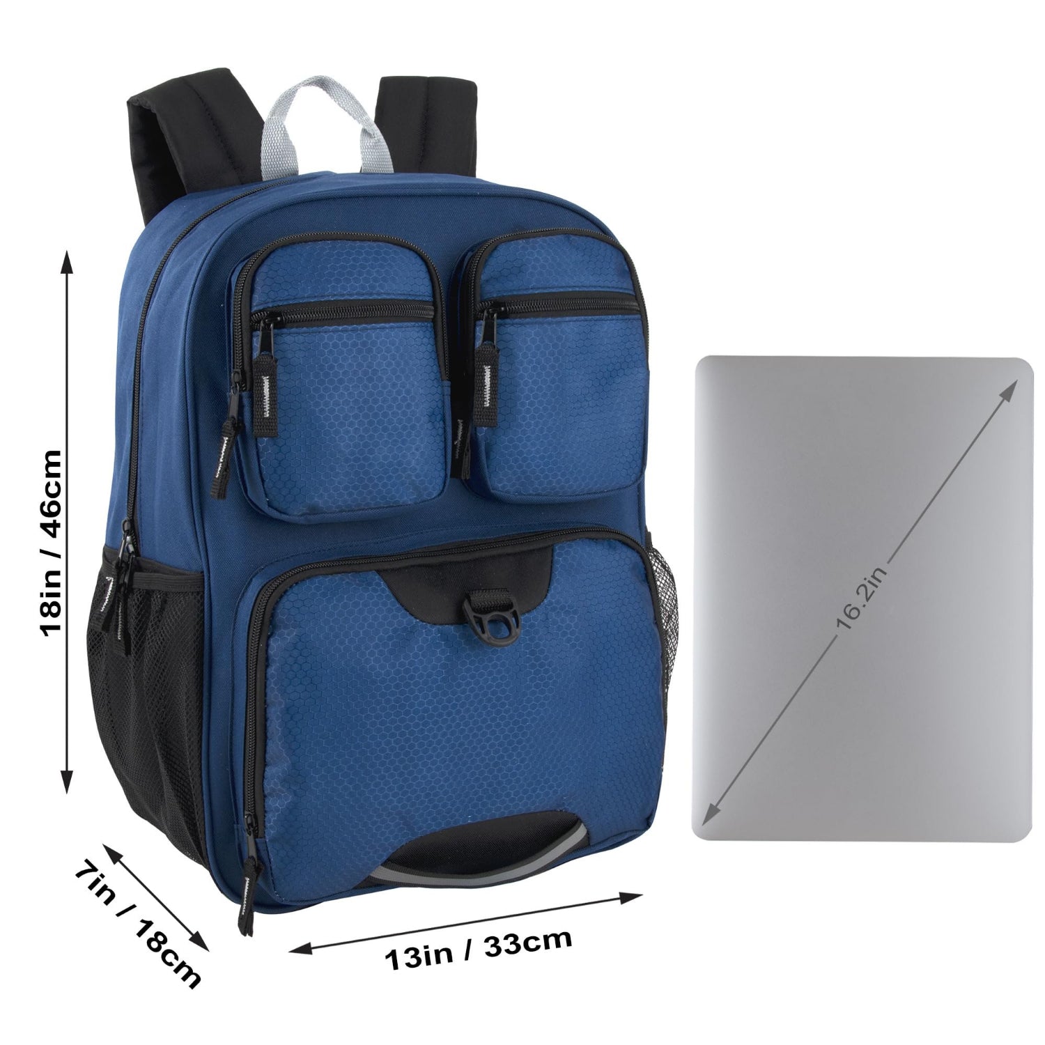 Trailmaker Reflective Cargo Backpack with Laptop Sleeve & Water Bottle S&D Kids Trailmaker Reflective Cargo Backpack with Laptop Sleeve & Water Bottle S&D Kids