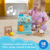Fisher Price Laugh & Learn Coffee Café Musical Playset with Educational Songs & 10 Pretend Play Pieces for Kids Ages 18+ Months