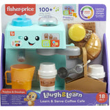 Fisher Price Laugh & Learn Coffee Café Musical Playset with Educational Songs & 10 Pretend Play Pieces for Kids Ages 18+ Months