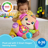 Fisher-Price Baby Toy Laugh & Learn Smart Stages Puppy Musical Plush with Lights & Learning Songs for Infants Ages 6+ Months
