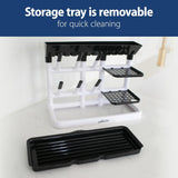 Dr. Brown's Drying Tower, Stand-Up Drying Rack, Countertop Baby Bottle Drying with Organized Storage for Baby Essentials, Space Saving Vertical Rack, Black/White