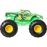 Mattel Hot Wheels Monster Trucks, Oversized Monster Truck, 1:24 Scale Die-Cast Toy Truck with Giant Wheels and Cool Designs - Gunkster