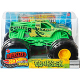 Mattel Hot Wheels Monster Trucks, Oversized Monster Truck, 1:24 Scale Die-Cast Toy Truck with Giant Wheels and Cool Designs - Gunkster