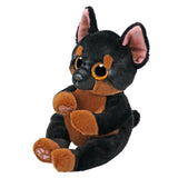 Ty Beanie Bellie Fritz - Black and Tan Dog - 6 inches