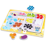 Melissa and Doug Blue's Clues & You! Wooden Chunky Puzzle - Fridge Food (10 Pieces)