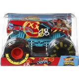 Hot Wheels Monster Trucks, Oversized Monster Truck, 1:24 Scale Die-Cast Toy Truck with Giant Wheels and Cool Designs
