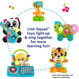 Fisher-Price Baby Learning Toy Link Squad Opposites Fox with Music & Lights for Ages 9+ Months, Compatible Only with Link Squad Items