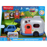 Fisher Price Little People Toddler Toy Light-Up Learning Camper Playset with Smart Stages for Pretend Play Kids Ages 1+ Years