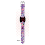 Accutime Disney Minnie Mouse Kids LED Wrist Watch with Printed Straps for Girls 6-12 Years