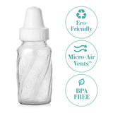 Evenflo Feeding Classic Glass Twist Bottles, 4 Ounce (Pack of 6)