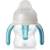 Evenflo Feeding Soft-flo Trainer Sippy Cup with Handle for Growing Baby and Toddler - Clear, 5 Ounce