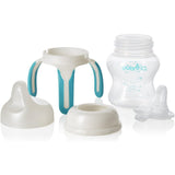 Evenflo Feeding Soft-flo Trainer Sippy Cup with Handle for Growing Baby and Toddler - Clear, 5 Ounce
